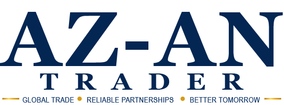 az an logo text logo in white
